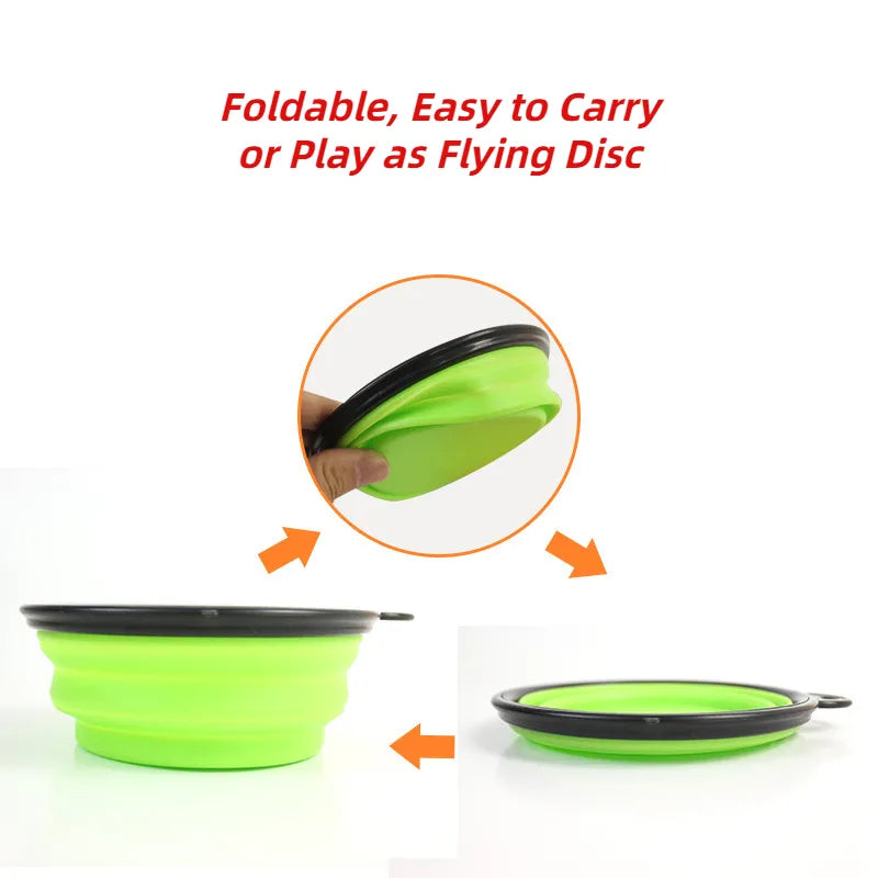 Collapsible Silicone Dog Bowl for Outdoor Travel