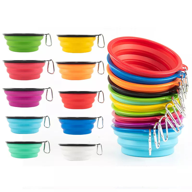 Collapsible Silicone Dog Bowl for Outdoor Travel